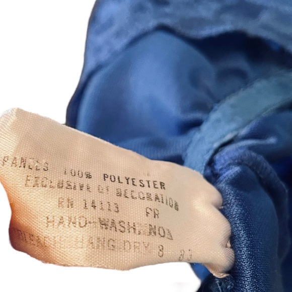 Dolores for Poirette Vintage Blue Coquette Sheer Lace Lingerie Teddy Bodysuit - Picture 8 of 8